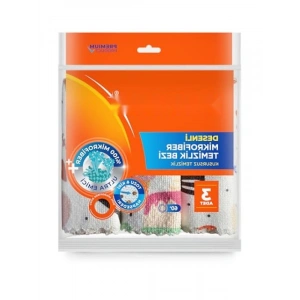 Ultra Emici Desenli Mikrofiber Temizlik Bezi - 3lü Paket