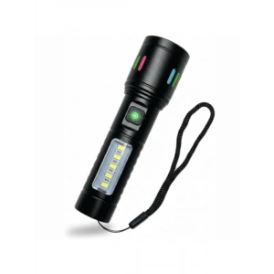USB Şarjlı Ultra Güçlü LED El Feneri - 5 Modlu Aydınlatma
