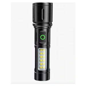 USB Şarjlı Yüksek Güç Spot LED El Feneri, Zumlanabilir
