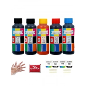 Uyumlu Tanklı Yazıcı Mürekkep Seti - 5 x 100 gr