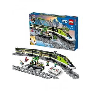 Uzaktan Kumandalı Ekspres Yolcu Treni Seti, 24 Parça Ray ve 6 Minifigür ile