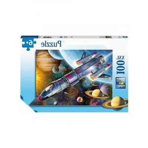 Uzay Görevi 100 Parça Puzzle - Eğlenceli ve Eğitici Aktivite