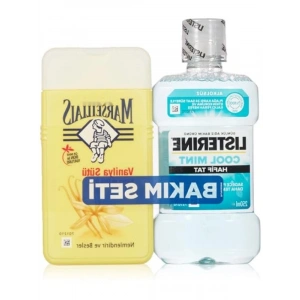 Vanilya Sütü Duş Jeli (250 ml) + Ferahlatıcı Cool Mint Ağız Gargarası (250 ml)