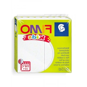 Yaldızlı Beyaz Polimer Kili 42gr - Fimo Kids