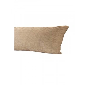 Yan Yatış İçin Sütlü Kahve Renk Yastık Kılıfı - 40x120 cm