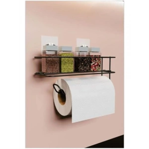 Yapışkanlı Metal Organizer Raf - Banyo ve Mutfak İçin