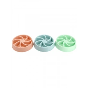 Yavaş Yeme Mama Kabı 18 cm - Mavi Renkli