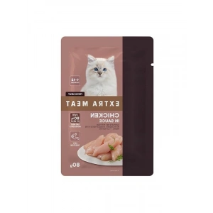 Yavru Kedi için Tavuk Etli Yaş Mama - 80 Gr x 24 Adet