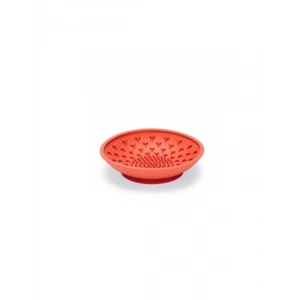 Yavru Köpek Mama Yeme Oyuncağı, Silikon, Kırmızı, 19 cm