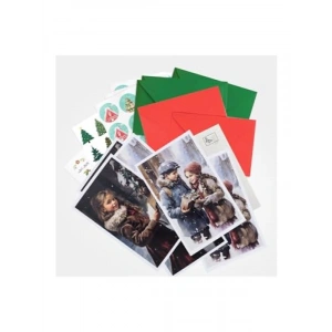 Yılbaşına Özel 15 Parça Kartpostal, Zarf ve Sticker Seti