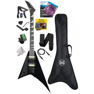Yüksek Kalite V Kasa Elektro Gitar Seti - 2x Zebra Humbucker Manyetik