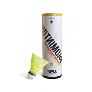 Yüksek Kaliteli 6lı Plastik Badminton Topu - Sarı