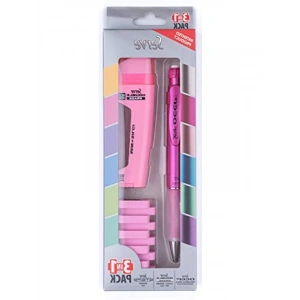 Yüksek Kaliteli Silgi Seti - 3lü Pembe Renk