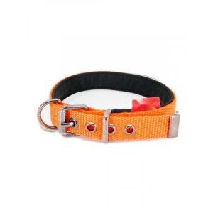 Yumuşak Dokulu Rahat Köpek Boyun Tasması - Turuncu, Large 37-45 cm