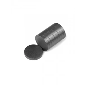 Yuvarlak Ferrit Oksit Siyah Mıknatıs - 18x3 mm, 100 Adet