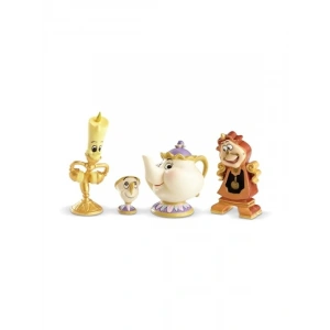 Zarif İşlenmiş Güzel ve Çirkin Disney Figür Seti