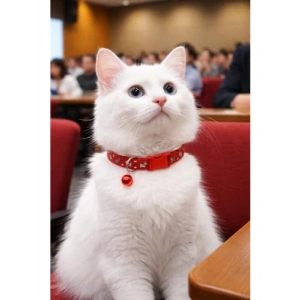 Zilli ve Ayarlanabilir Kedi Boyun Tasması, Kırmızı