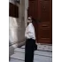 Arnay Fermuarlı Gömlek Yaka Bomber Ceket - Beyaz