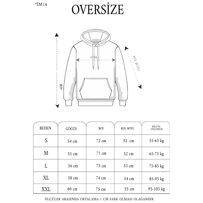 Arnay 3 İplik Pamuklu Unisex Kapşonlu Sweetshirt - Gri