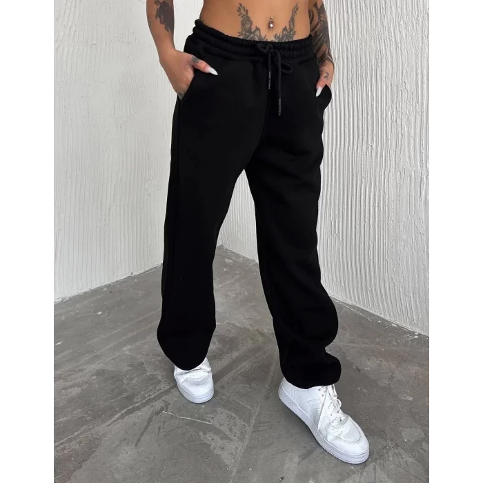 Arnay Basic Üç İplik Eşofman Pantolon - Siyah