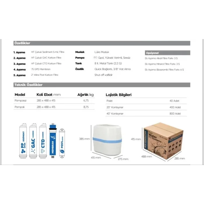Arnay Bms 8 Lt Su Arıtıcı