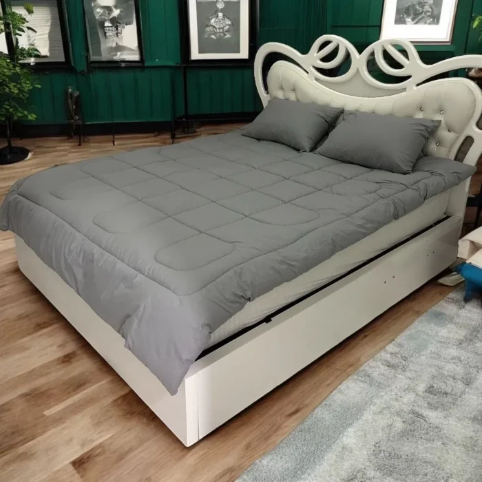 Arnay Çift Kişilik Doğal Yün Yorgan Ve Yastık Takımı - Boyalı Gri