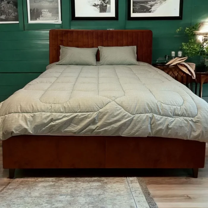 Arnay Çift Kişilik Doğal Yün Yorgan Ve Yastık Takımı - Gri