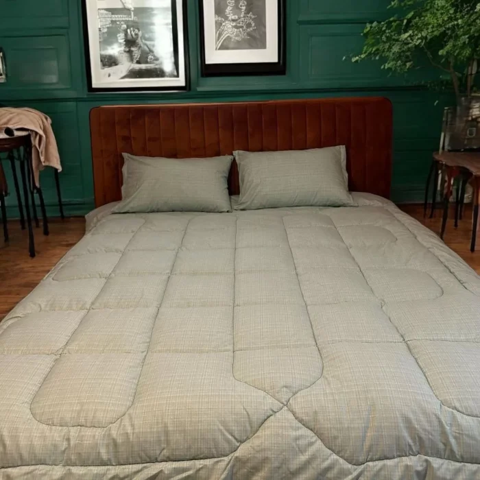 Arnay Çift Kişilik Doğal Yün Yorgan Ve Yastık Takımı - Gri