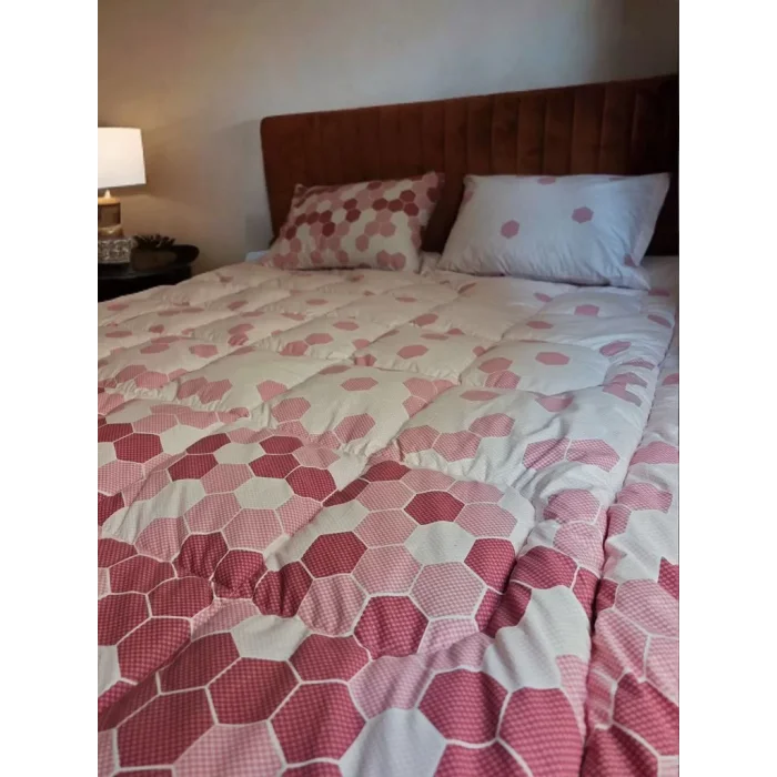 Arnay Çift Kişilik Doğal Yün Yorgan Ve Yastık Takımı - Kırmızı