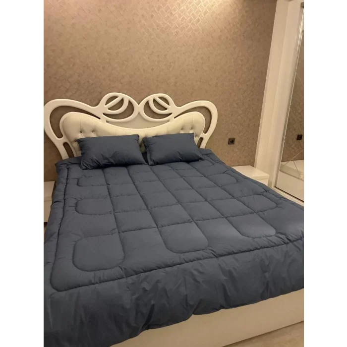Arnay Çift Kişilik Doğal Yün Yorgan Ve Yastık Takımı - Lacivert