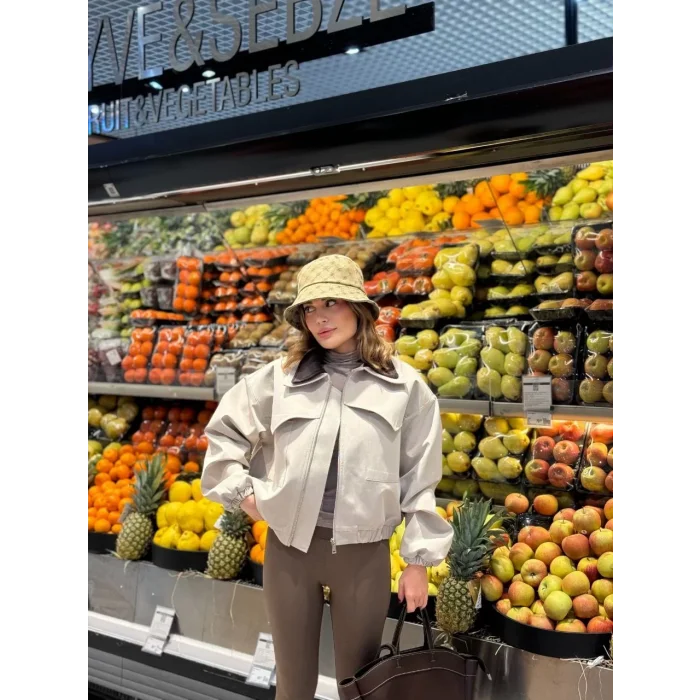 Arnay Çift Yakalı Ceket Mont - Beyaz