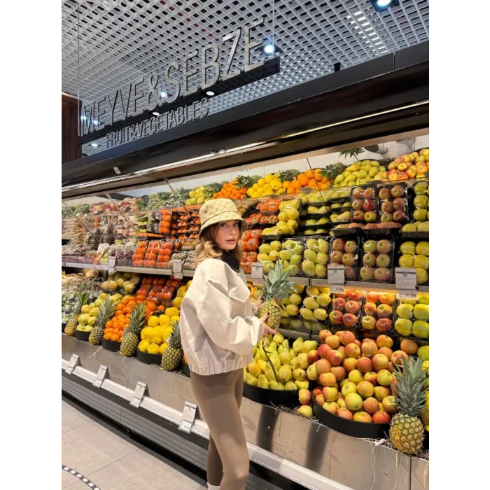 Arnay Çift Yakalı Ceket Mont - Beyaz