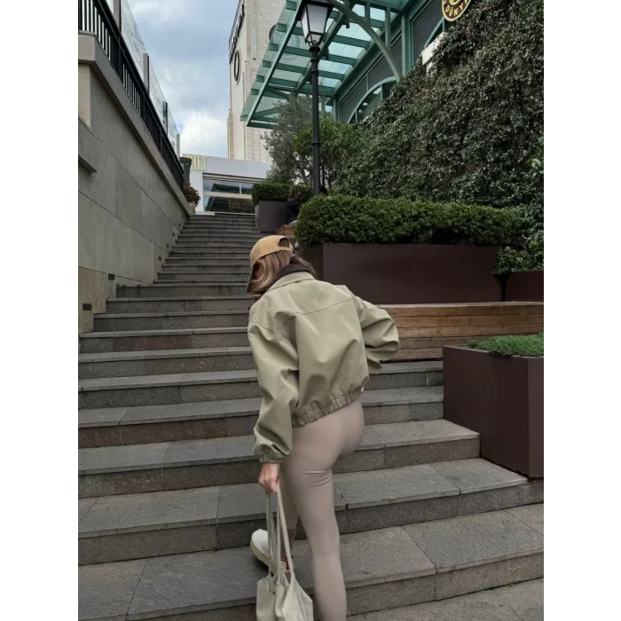 Arnay Çift Yakalı Ceket Mont - Yeşil