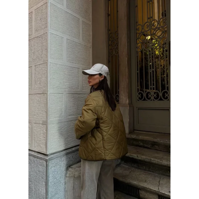 Arnay Cıt Cıt Detaylı Cepli Ceket Mont- Kahve