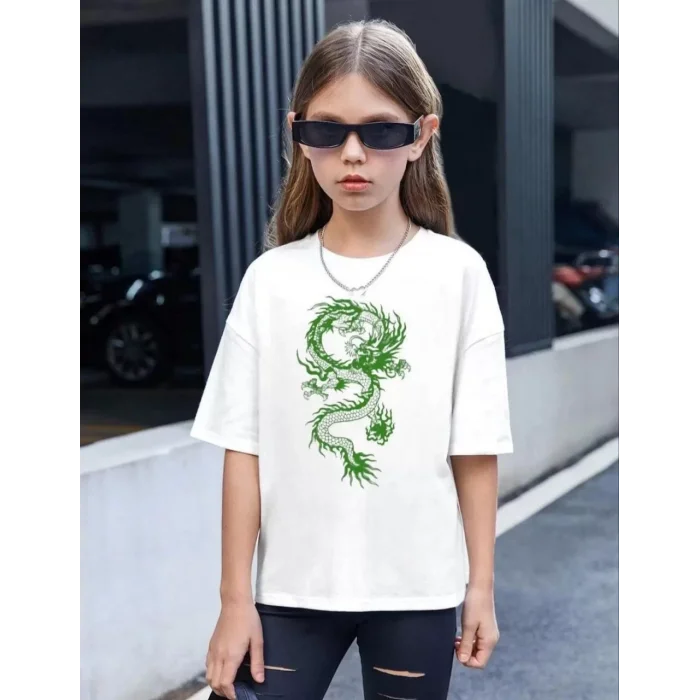 Arnay Çocuk Unisex Baskılı T-shirt - Beyaz