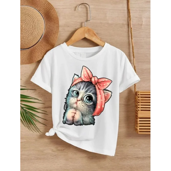 Arnay Çocuk Unisex Baskılı T-shirt - Beyaz