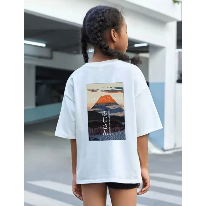 Arnay Çocuk Unisex Baskılı T-shirt - Beyaz