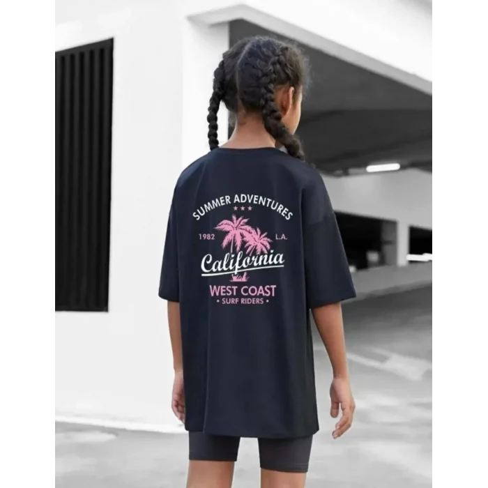 Arnay Çocuk Unisex Baskılı T-shirt - Siyah