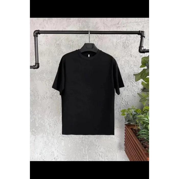 Arnay Çocuk Unisex Kapüşonlu Özel Tasarım Basic Tshirt - Siyah