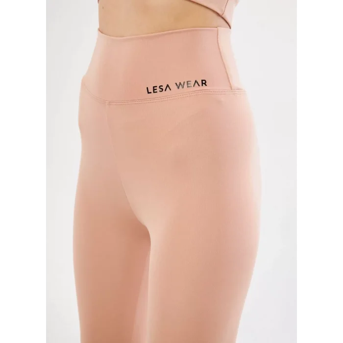 Arnay Dalgıç Yüksel Bel Baskılı Tayt - Bej