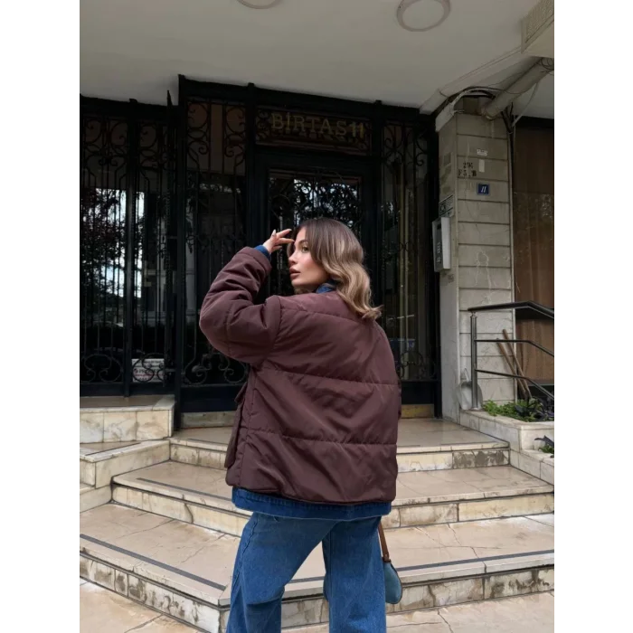 Arnay Jeans Detaylı Cıtcıtlı Ceket - Kahve