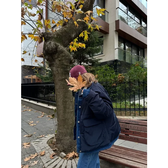 Arnay Jeans Detaylı Cıtcıtlı Ceket - Lacivert