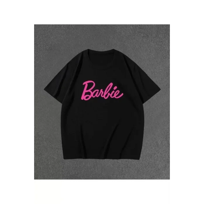 Arnay Kadın Baskılı Oversize T-shirt - Siyah