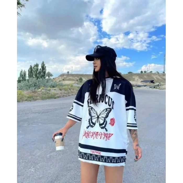 Arnay Kadın Dijital Baskılı Tshirt - Siyah