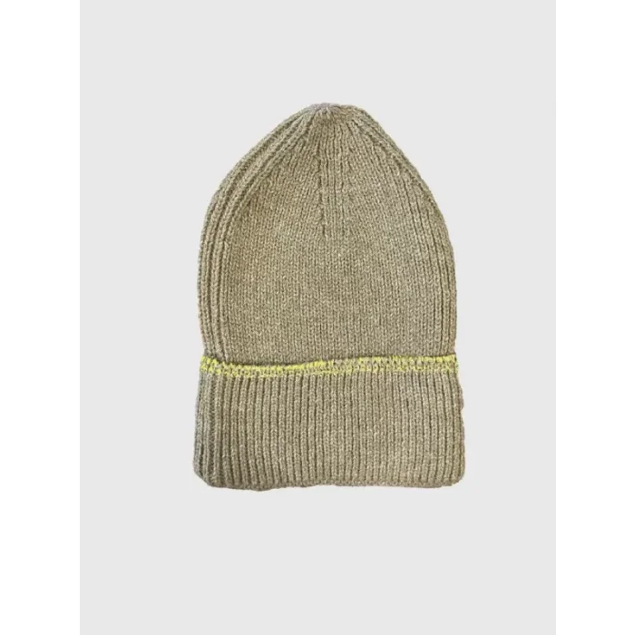 Arnay Kadın Dokuma Simli Triko Bere - Kahverengi