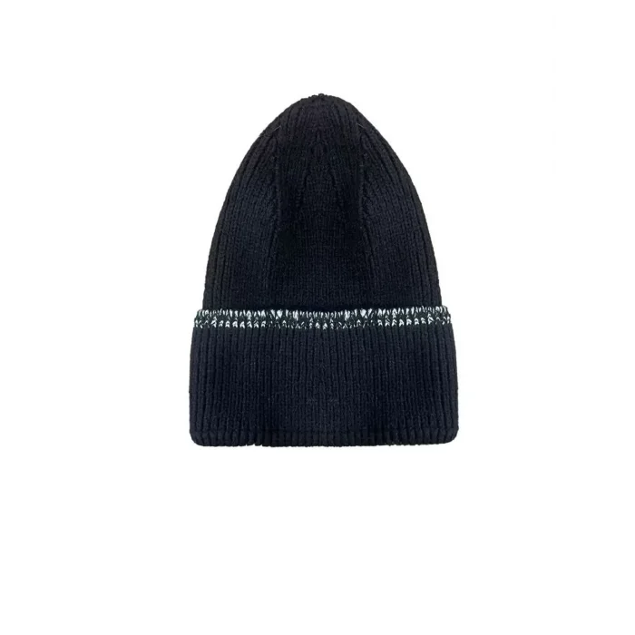 Arnay Kadın Dokuma Simli Triko Bere - Siyah