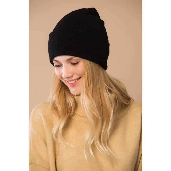 Arnay Kadın Dokuma Triko Bere - Siyah