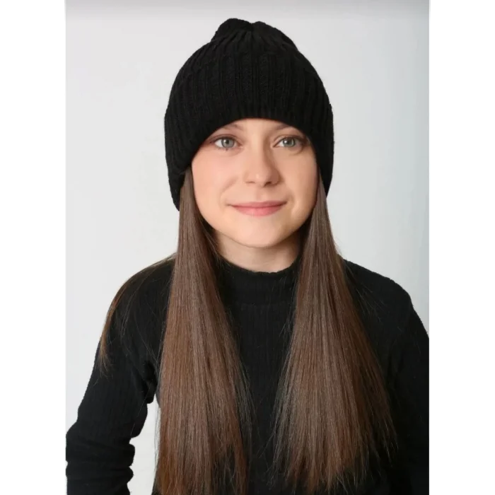 Arnay Kadın Dokuma Triko Bere - Siyah