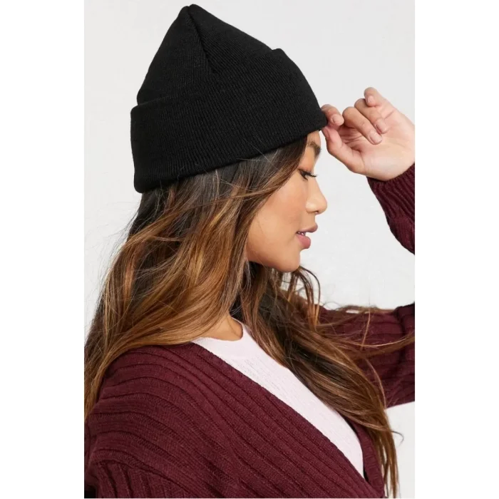 Arnay Kadın Dokuma Triko Bere - Siyah