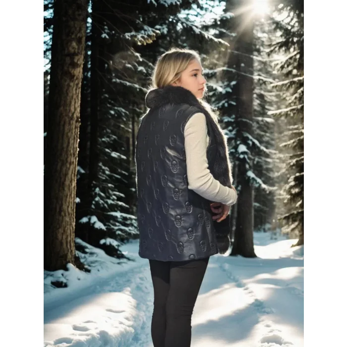 Arnay Kadın Kolsuz Fermuarlı Yelek - Lacivert